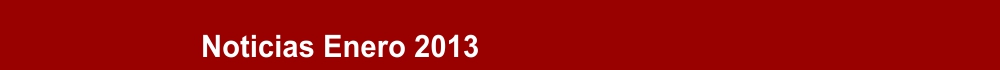 Noticias Enero 2013